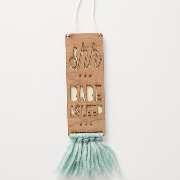 Anthropologie Other - NWT | Anthropologie Baby Sleeping Door Sign